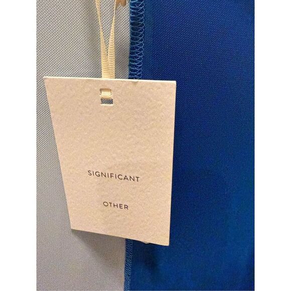 Significant Other Ayda Midi Dress Cobalt Splice Cover up Beach Size Size 4 NWT - Picture 7 of 8